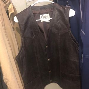 Leather vest